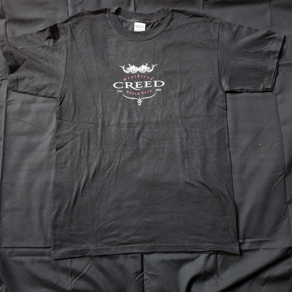 vintage creed t shirt Medium Navy 2000s Y2K Tour Band